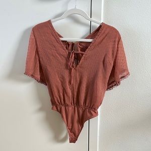 Rust Abercrombie Blouse